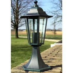 Verlichting*vidaXL Tuinlantaarn Preston 41 cm groen