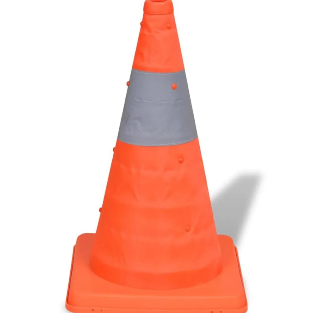 Verkeerskegel uitvouwbaar 42 cm 5 stuks>vidaXL New