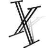 Verstelbare keyboardstandaard dubbel X-frame>vidaXL New
