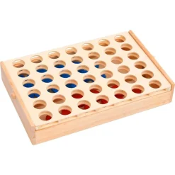 Spellen*vidaXL 4 op een rij 24x15x4 cm massief hout