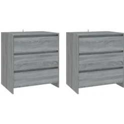 3 st Dressoirs bewerkt hout eikenkleurig><noscript><img width=