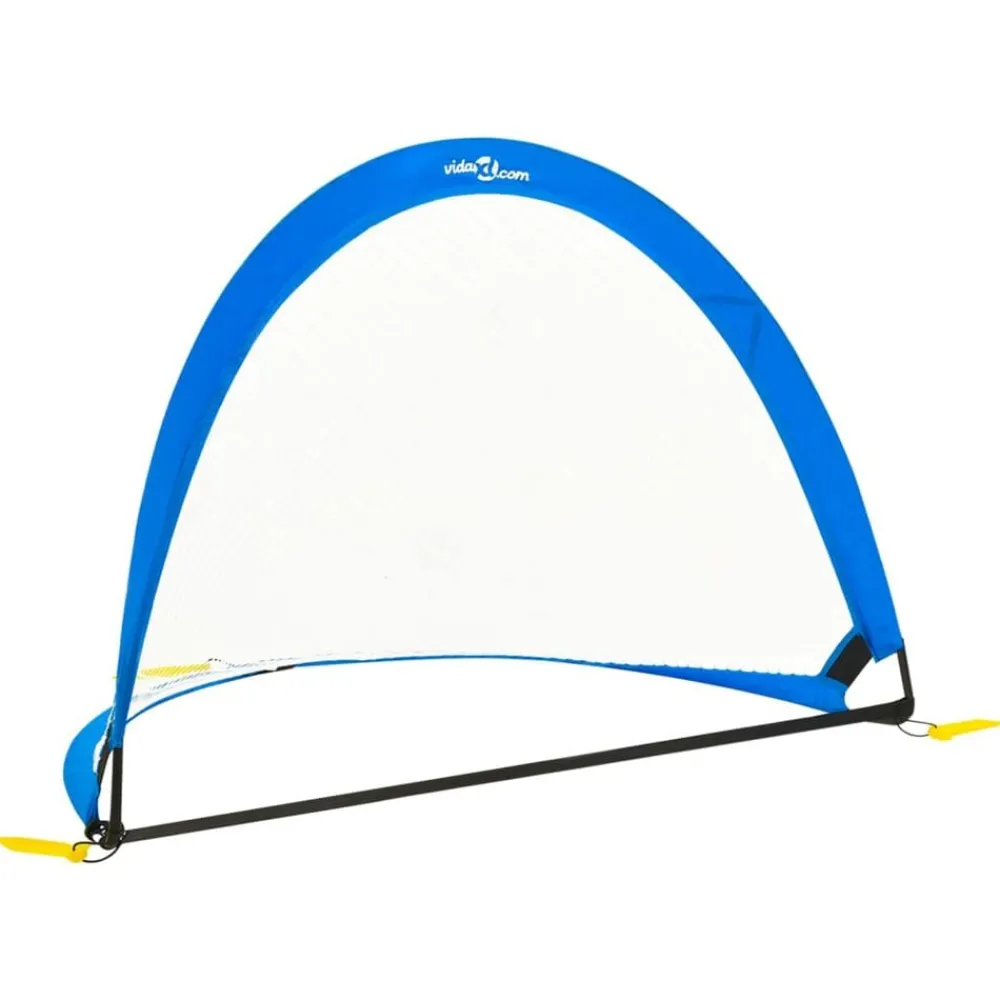 2 st Kindervoetbaldoelen met opbergtas 119x82x84,5 cm>vidaXL Clearance