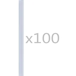100 st Schuttingstrookklemmen PVC transparant>vidaXL Online