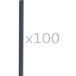 100 st Schuttingstrookklemmen PVC>vidaXL
