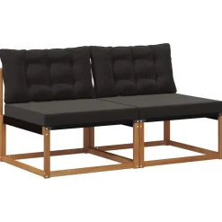 2 Stuk Buiten Midden Sofa Massief Acaciahout Naturel>vidaXL Best