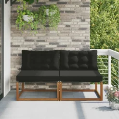 2 Stuk Buiten Midden Sofa Massief Acaciahout Naturel>vidaXL Best