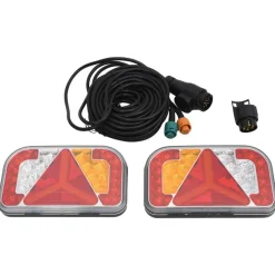 Voertuigonderdelen & -Accessoires*vidaXL Aanhangerlampen 2 st LED-lamp 12 V 24x5x14,5 cm rood