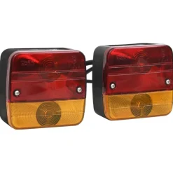 Aanhangerlampen 2 st klassiek peertje 12 V 10,5x5x9,5 cm rood>vidaXL Online