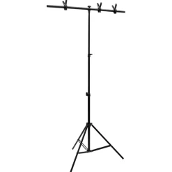 Camera & Optiek*vidaXL Achtergrondstandaard T-vormig 91x60x(70-200) cm zwart