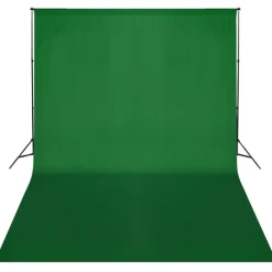 Camera & Optiek*vidaXL Achtergrondsysteem 300x300 cm Groen