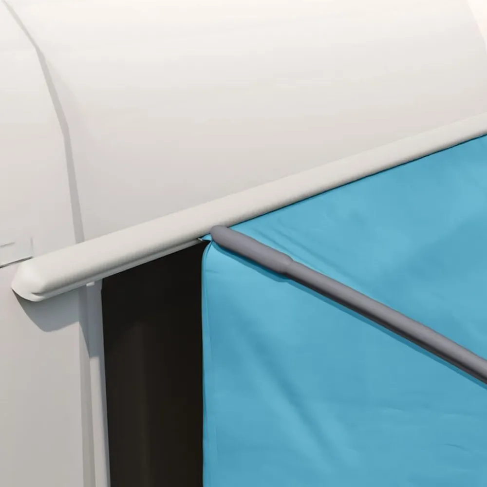 Buitensport*vidaXL Achterkleptent met dak Blauw 194 x 180 x 210 cm taft
