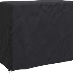 Accessoires Voor Tuinmeubelen*vidaXL Afdekhoes voor haardhoutrek Effen Zwart 210D Oxford Stof