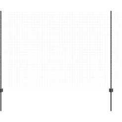 Tuinafscheidingen*vidaXL Afrasteringspaal 5 pcs Grijs 150 cm Staal Staal/grijs