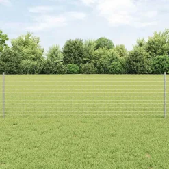 Afrasteringspaal 44 pcs Zilver 100 cm Staal>vidaXL
