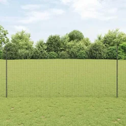 Afrasteringspaal 44 pcs Grijs 180 cm Staal>vidaXL Sale