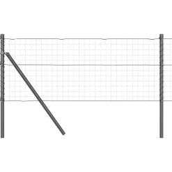 Tuinafscheidingen*vidaXL Afrasteringspaal 26 pcs 3,2 x 3,2 x 80 cm Grijs