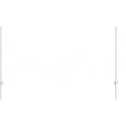 Tuinafscheidingen*vidaXL Afrasteringspaal 5 pcs Zilver 120 cm Staal Ge galvaniseerd staal/zwart