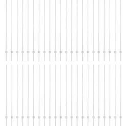 Afrasteringspaal 44 pcs Zilver 200 cm Staal>vidaXL Outlet