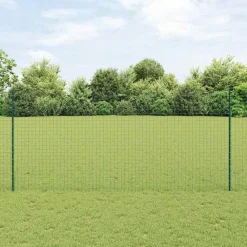 Afrasteringspaal 44 pcs Groen 180 cm Staal>vidaXL Clearance