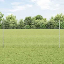 Afrasteringspaal 22 pcs Zilver 160 cm Staal>vidaXL Outlet