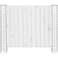 Tuinafscheidingen*vidaXL Afrasteringspaal 2 pcs Zilver 20 x 20 x 190 cm Metaal
