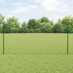 Afrasteringspaal 5 pcs Groen 120 cm Staal>vidaXL Online