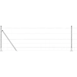 Afrasteringspaal Gegalvaniseerd 25 x 0,8 m Staal>vidaXL Clearance