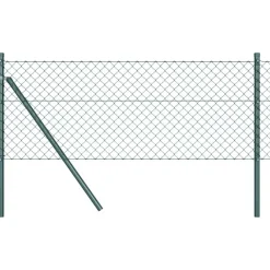 Tuinafscheidingen*vidaXL Afrasteringspaal 10 x 0,4 m (40 x 40 mm gaas) Groen