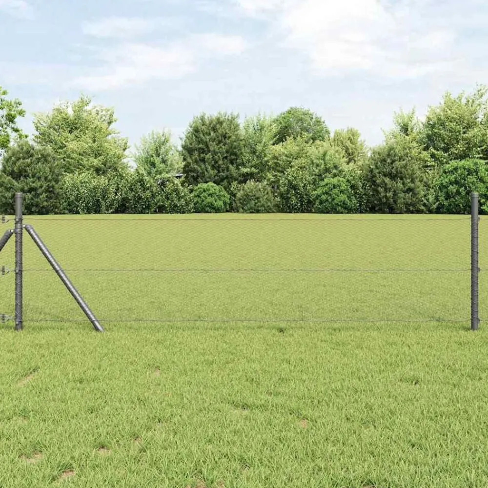Afrasteringspaal 10 x 0,4 m (13 mm gaas) Staal en PVC>vidaXL Sale