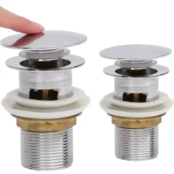Afvoer pop-up met overloop 6,4x6,4x9,1 cm kleurig>vidaXL