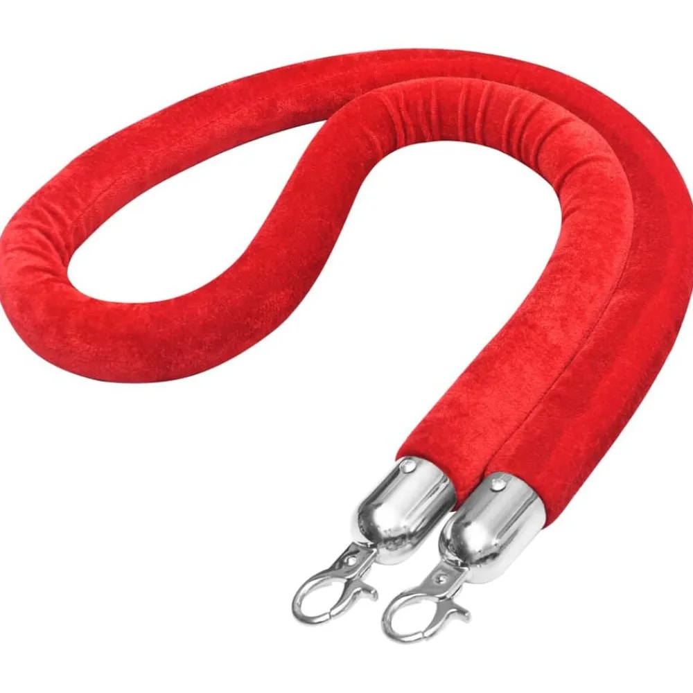 Afzetkoord fluweel rood en kleurig>vidaXL New