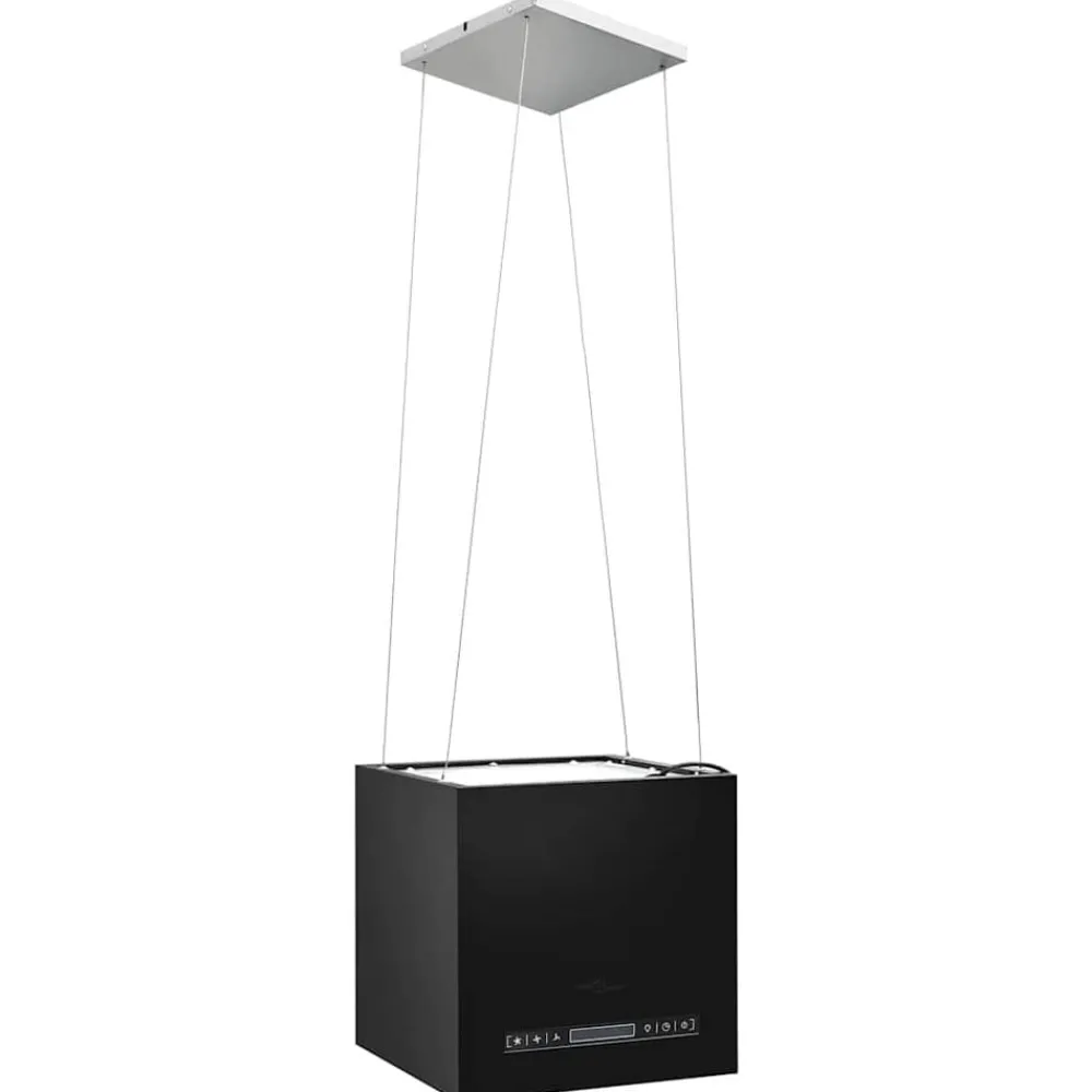 Keuken & Eetkamer*vidaXL Afzuigkap hangend met aanraaksensor LCD 37 cm staal Zwart