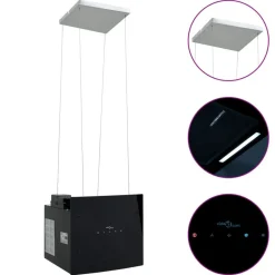 Afzuigkap voor kookeiland met aanraaksensor LCD gehard glas>vidaXL Discount