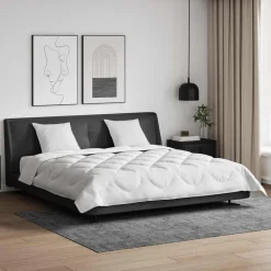 All-season dekbed met kussen 3 pcs Wit Microvezel>vidaXL Outlet