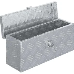 Bouwbeslag*vidaXL Aluminium kist 48,5x14x20 cm kleurig Zilver