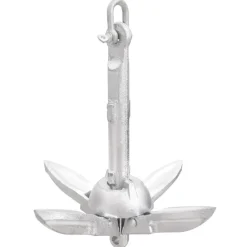 Voertuigonderdelen & -Accessoires*vidaXL Anker inklapbaar 0,7 kg thermisch verzinkt gietijzer zilver