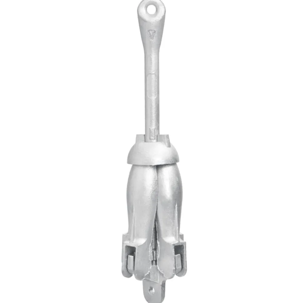 Voertuigonderdelen & -Accessoires*vidaXL Anker inklapbaar 4 kg thermisch verzinkt gietijzer zilver
