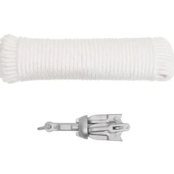 Anker met touw inklapbaar 0,7 kg thermisch verzinkt gietijzer>vidaXL Online
