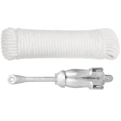 Voertuigonderdelen & -Accessoires*vidaXL Anker met touw inklapbaar 3,2 kg smeedijzer zilverkleurig