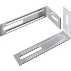 Bouwbeslag*vidaXL Anti Tip Beugel Effen 2 pcs Zilver 74,5 x 15 x 32 mm IJzer