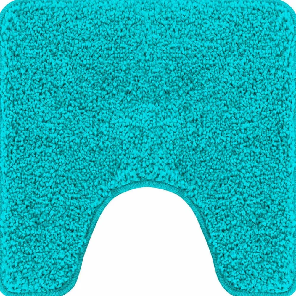 Badkameraccessoires*vidaXL Antislip Badmat met Toilet Cut 50 x 50 cm PP Turquoise