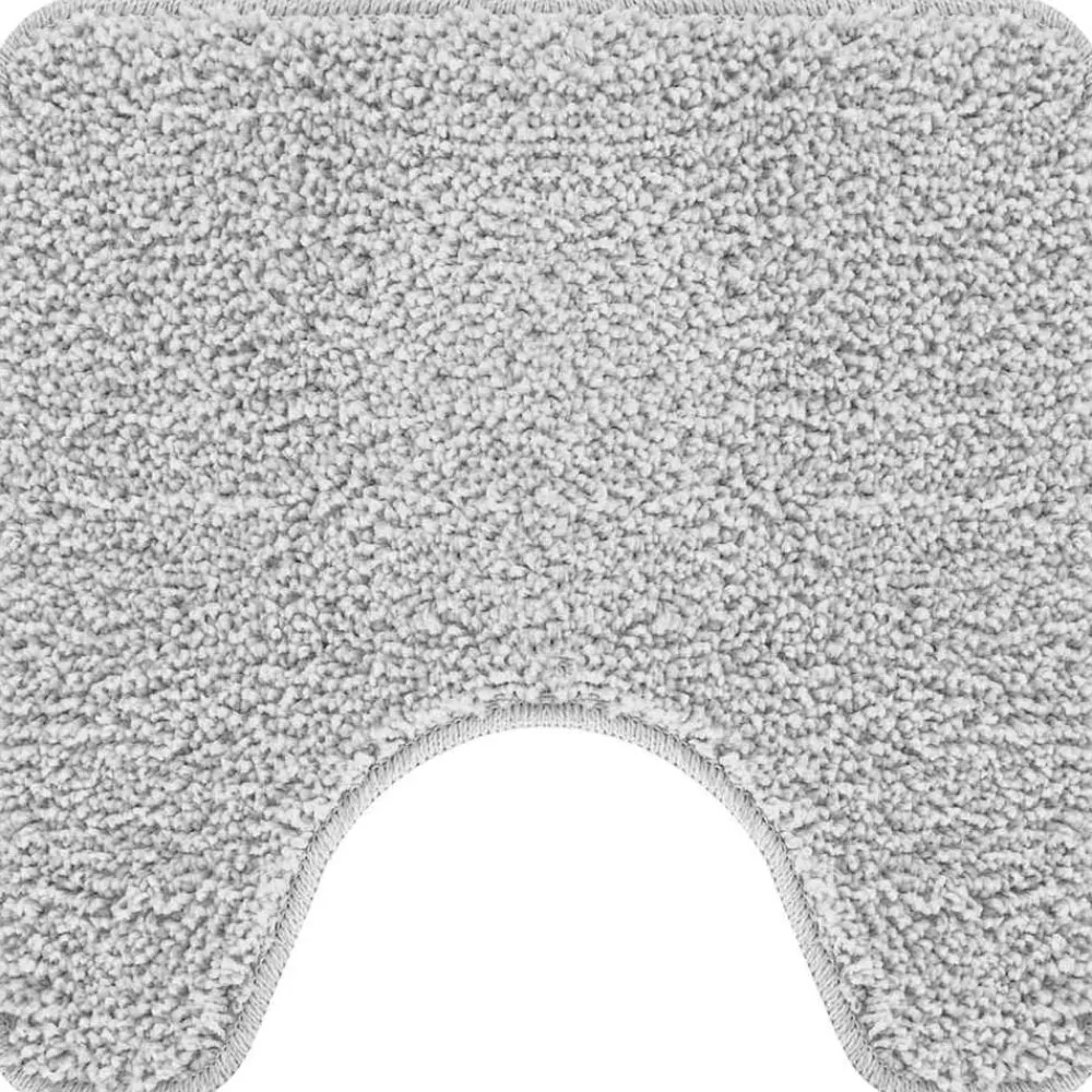 Badkameraccessoires*vidaXL Antislip Badmat met Toilet Cut 50 x 50 cm PP Grijs