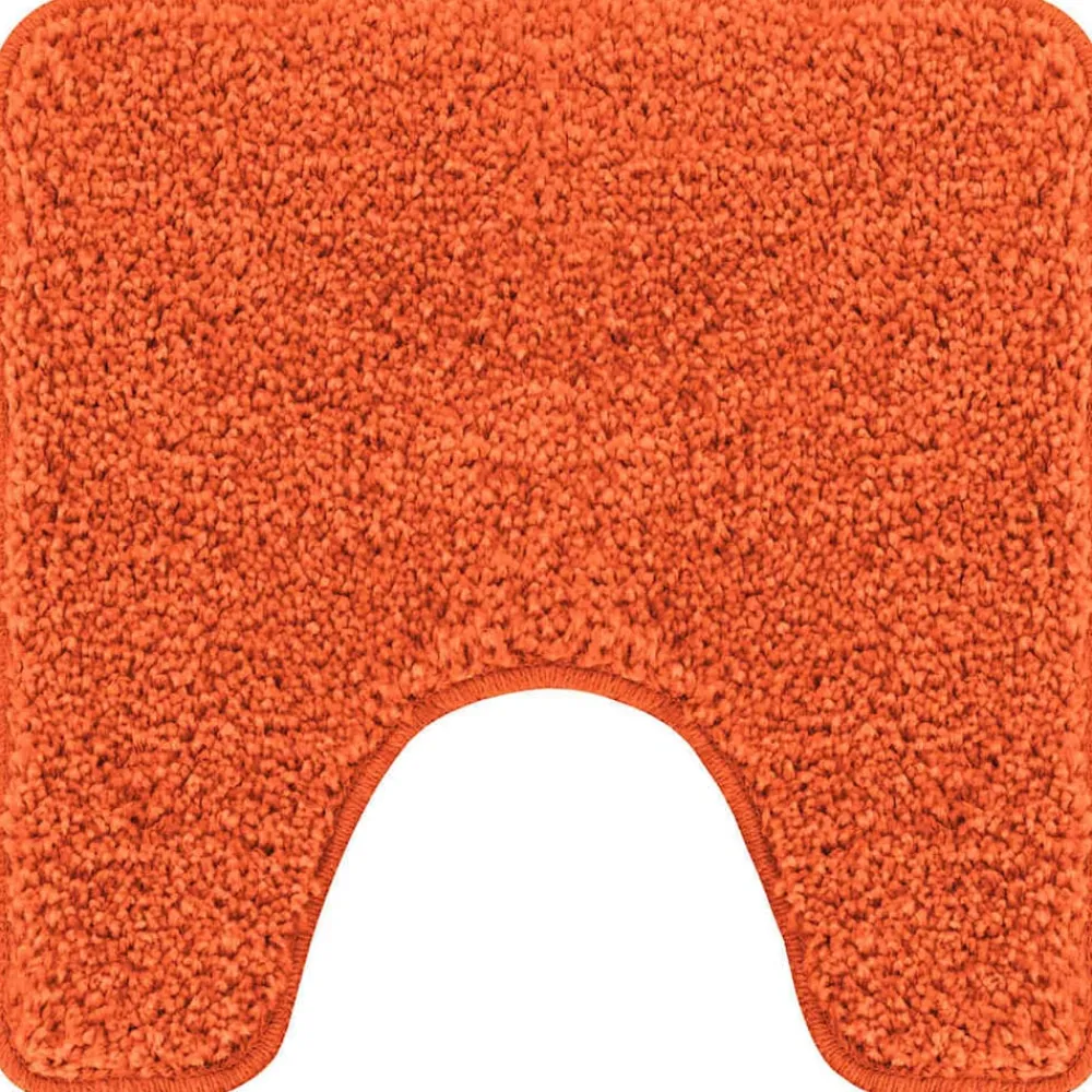 Badkameraccessoires*vidaXL Antislip Badmat met Toilet Cut 50 x 50 cm PP Oranje