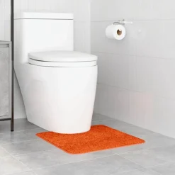 Badkameraccessoires*vidaXL Antislip Badmat met Toilet Cut 50 x 50 cm PP Oranje