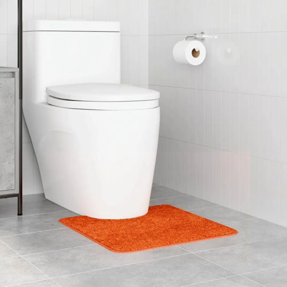 Badkameraccessoires*vidaXL Antislip Badmat met Toilet Cut 50 x 50 cm PP Oranje