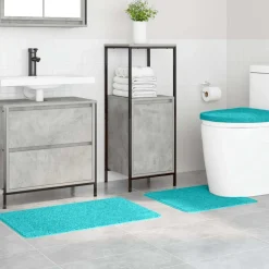 Badkameraccessoires*vidaXL Antislip Badmat Set 3 pcs PP Turquoise