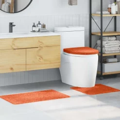 Badkameraccessoires*vidaXL Antislip Badmat Set 3 pcs PP Oranje