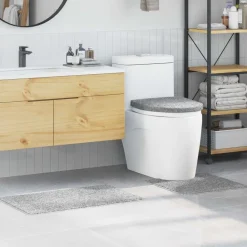 Badkameraccessoires*vidaXL Antislip Badmat Set 3 pcs PP Grijs