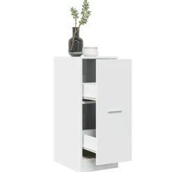 Kasten & Opbergmeubelen*vidaXL Apothekerskast 30x41x77,5 cm Bewerkt Hout Wit