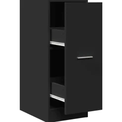 Kasten & Opbergmeubelen*vidaXL Apothekerskast 30x41x77,5 cm bewerkt hout Zwart